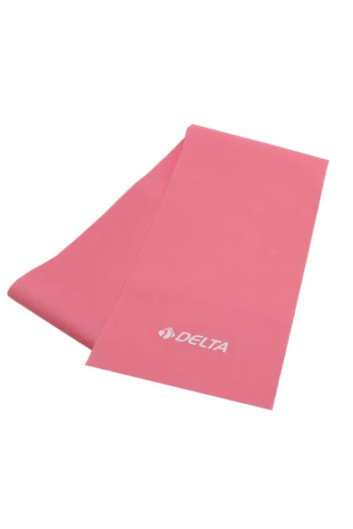 DELTA Pilates Bandı Orta Sert 120 x 15 Cm Egzersiz Direnç Lastiği (Uç Kısmı Açık)