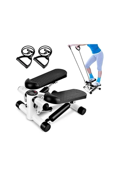 SLİPT Fitness Twister Stepper Ipli Egzersiz Step Aleti Siyah Stepper - 2