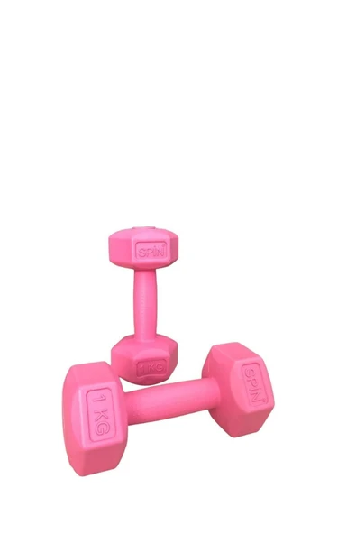 CKSPOR 2'Li Dambıl Seti 1 kg X 2 Adet Plastik Dambıl Ağırlık Seti  Köşeli - 2