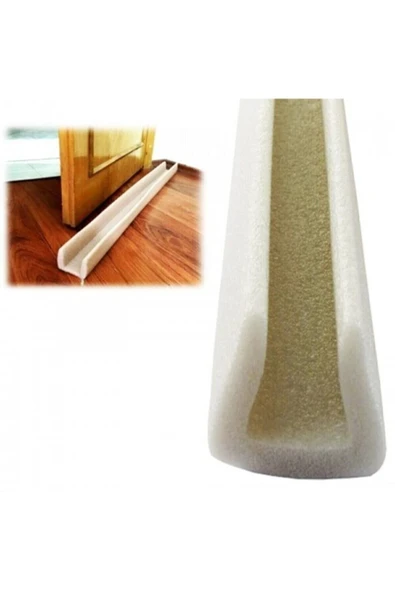 YLC STORE 10 Adet Oluklu Kapı Altı Eşik Süngeri Soğuk Kesici Toz Rüzgar Önleyici Yalıtım Strafor - 2