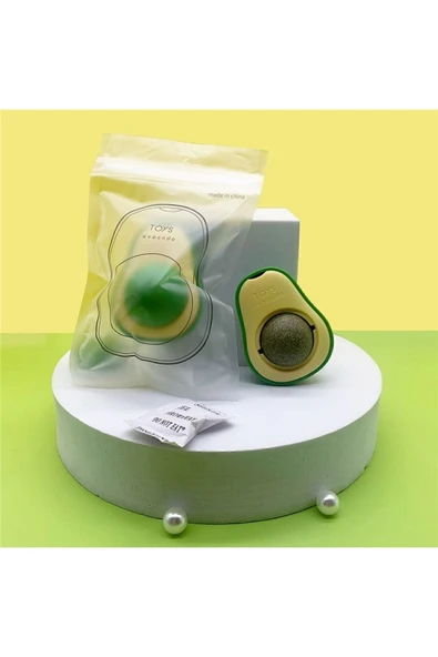 AKDAG HOME Avokado Catnip Avokado Kedi Çimi Topu Avokado Kedi Nanesi Oyuncağı - 3