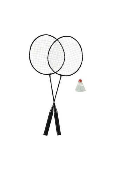 CEPHOME Badmınton Raket Seti 2 Betmintın Raketi 1 Bedminton Topu Hediyeli Fileli - 2