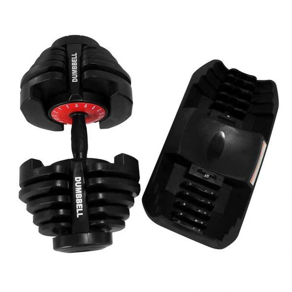 CKSPOR 2 Adet 24 kg Ayarlanabilir Mekanizmalı Dambıl Seti (Çiftli) - Resim 7