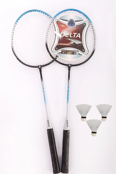 DELTA 2 Adet Badminton Raketi İle 3 Adet Badminton Topu Ve Deluxe Badminton Çantası Çiftler İçin Set