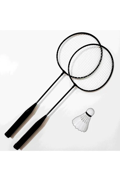 SLİPT Badminton Raket Seti 2 Raket 1 Top