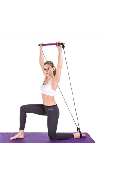 BİMARKET Squat Pilates Studio Evde Spor Egzersiz Çubuğu Kalça Basen Sıkılaştırıcı Pilates Barı Plates - 2
