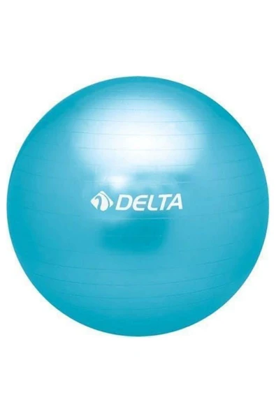 DELTA 55 Cm Deluxe 140 Cm - 159 Cm Boy Aralığında Olanlar Için Uygun Mavi Pilates Topu (POMPA YOK)