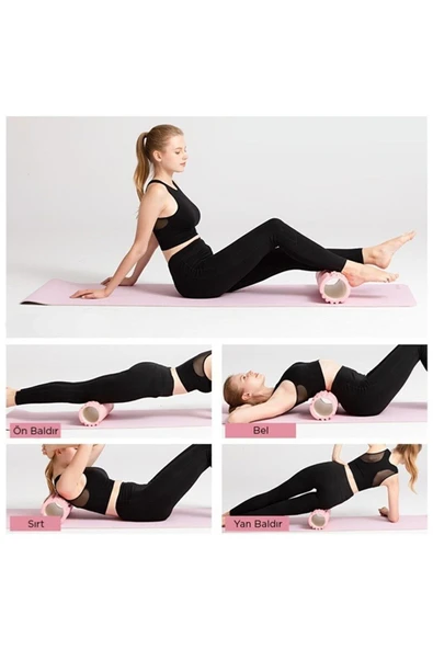 CKSPOR Kısa Foam Roller Masaj Köpüğü Köpük Rulo Yuvarlama Köpüğü CKS44 - 3