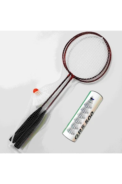 SLİPT Badminton Seti 2 Raket 6 Top