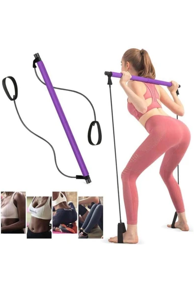CKSPOR Pilates Barı Egzersiz Çubuğu Squat Çalışma Aleti - 1