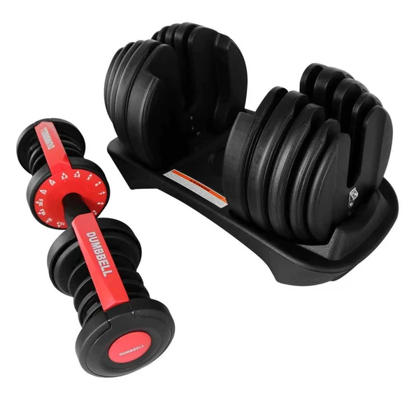 CKSPOR 2 Adet 24 kg Ayarlanabilir Mekanizmalı Dambıl Seti (Çiftli) ürün görseli