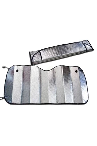 SLİPT Araba Ön Cam Güneş Şemsiyesi Araç Içi Cam Vantuzlu Katlanır Güneşlik Koruyucu Perde 130 Cm X 6 - 4
