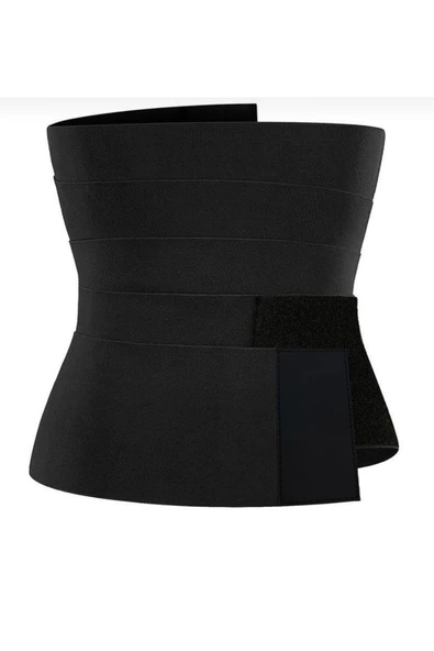 BLANCHE Wrap Waist Trainer Inceltici Zayıflatıcı Bele Dolamalı Kum Saati 4m Sarma Bel Korsesi - Resim 3