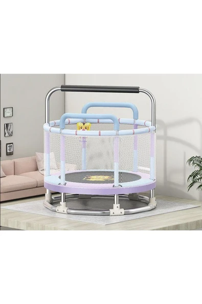 SLİPT Güvenlik Fileli Ekstra Hediyeli Büyük Boy Çocuk Trambolini 150 Cm 5 FT - 2