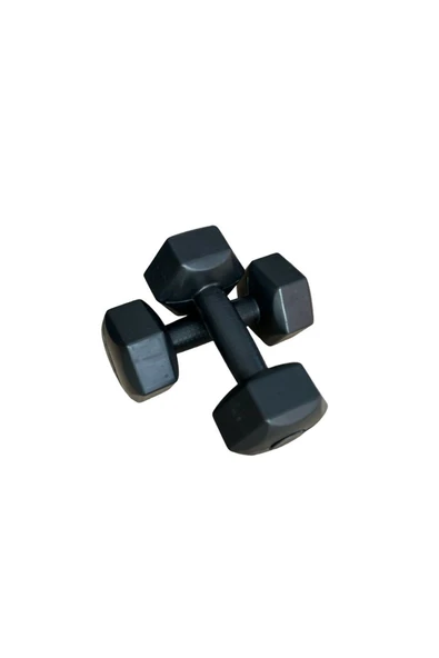 CKSPOR 1 kg X 2 Adet Köşeli Plastik Dambıl Ağırlık Seti CKS137 - 4