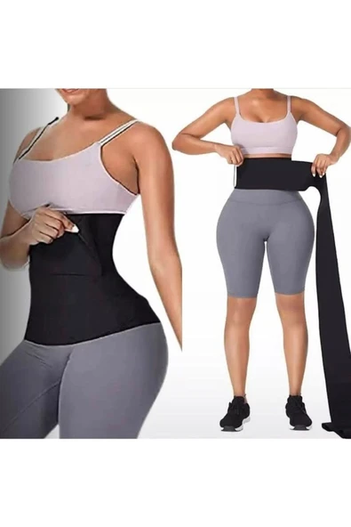 MAGAZARED Waist Trainer Inceltici Zayıflatıcı Kum Saati 4m Sarma Bel Korsesi