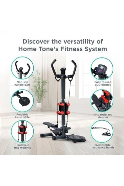 CKSPOR Multi Fonksiyonel Stepper Egzersiz Aleti Stepper + Dumbell + Twister Set  CKS-70 - 4