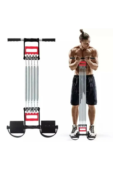 SLİPT 5 Dirençli El Ayak Göğüs Yayı Çelik Yay Spor Aleti - Resim 4