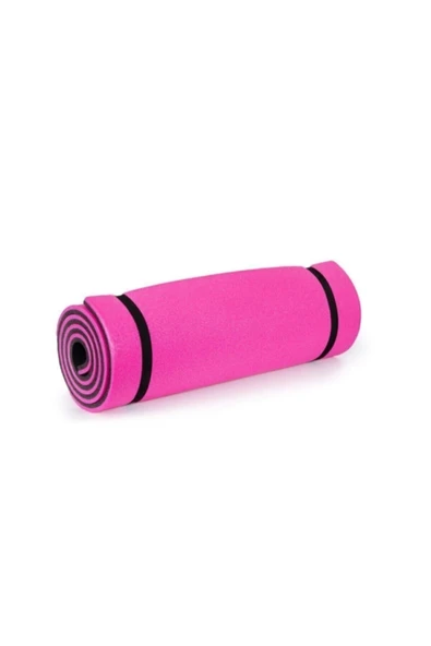 YUKON 16 Mm Pembe Siyah Çift Taraflı Pilates Minderi 180 Cm X 60 Cm X 1,6 Cm