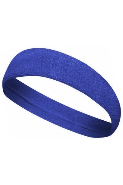 PEKİAL Ckspor Unisex Havlu Ter Bandı Kafa Bandı Tenis Saç Bandı Headband Mavi - Resim 2