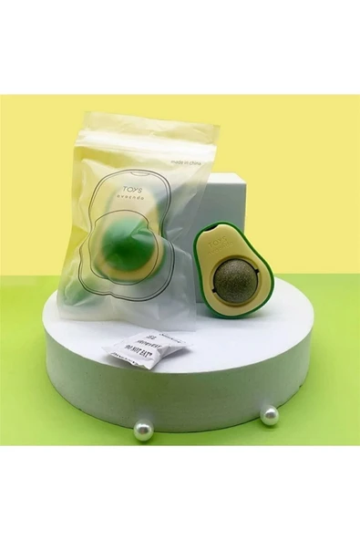 TOYS Doğal Kedi Çimi Avokado Catnip 360 Derece Dönen Kedi Nanesi Oyuncağı - 2