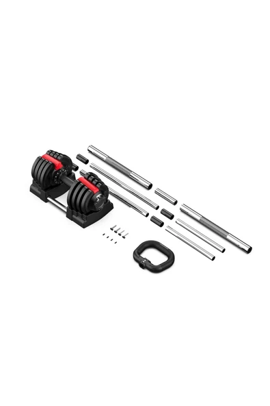 CKSPOR Ayarlanabilir 3 In 1 Dumbell Ağırlık Seti Dambıl Halter Set Kettlebell 19-20 Kg CKS171 - 4
