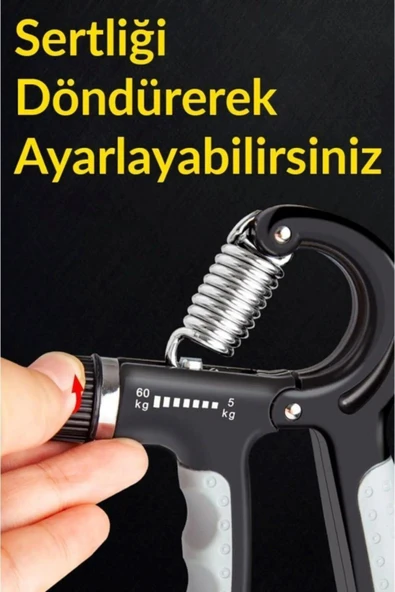 PEKİAL CKSpor 5-60 Kg Ayarlanabilir Sayaçlı El Yayı El Bilek Kas Güçlendirici - 3