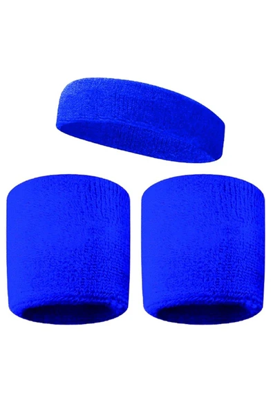 CKSPOR Havlu Kafa Sporcu Ter Saç Bandı Ve 2 Adet Havlu Bileklik Seti