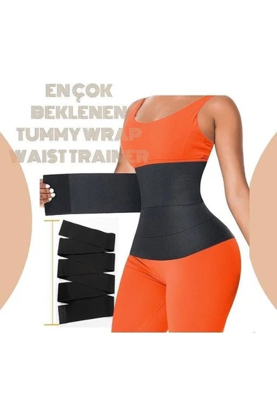 MOTTO Waist Trainer Inceltici Zayıflatıcı Kum Saati 4m Sarma Bel Korsesi