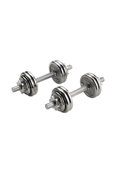 CKSPOR 20 Kg Krom Dumbell Seti Çantalı Döküm Plaka Dambıl Seti Cks20 - 3