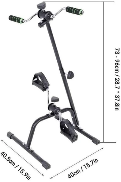 CKSPOR Çift Pedallı El Ve Ayak Egzersiz Bisikleti , Mini Kondisyon Bisikleti Ayarlanabilir Dirençli - 4