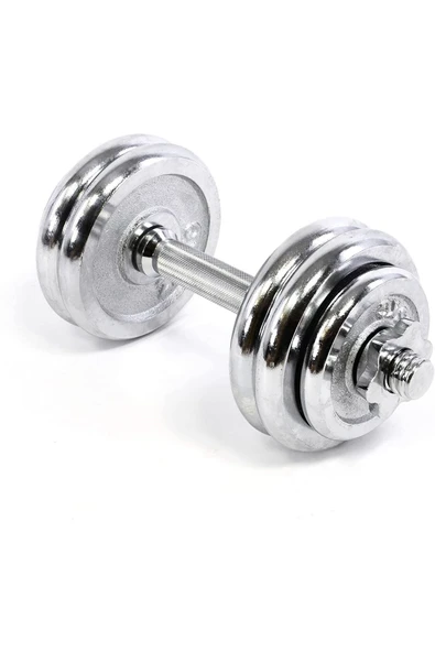 CKSPOR 20 Kg Krom Dumbell Seti Çantalı Döküm Plaka Dambıl Seti Cks20 - 4