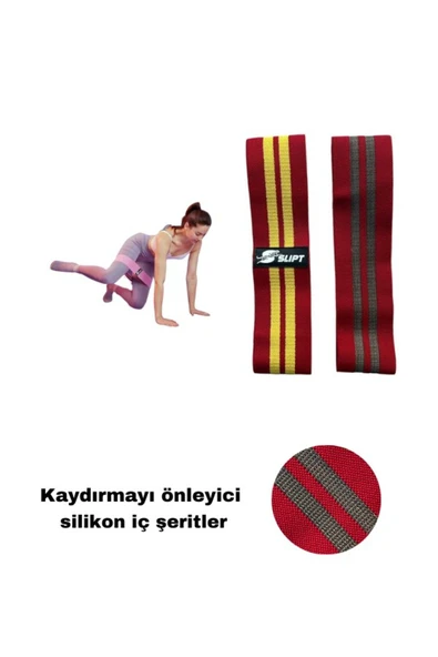 CKSPOR Dokuma Direnç Bandı Pilates Squat Fitness Kas Şekillendirici Güçlendirici Loop Direnç