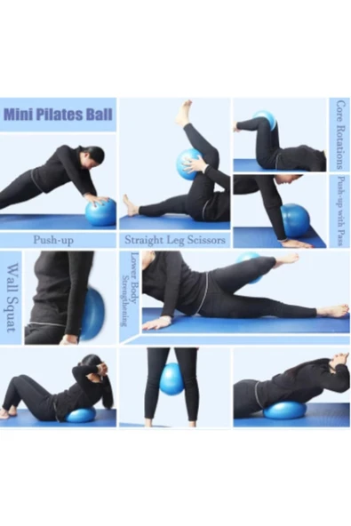 TEKNOCLASS 20 Cm Mini Pilates Topu Jimnastik Yoga Plates Egzersiz Topu - 4