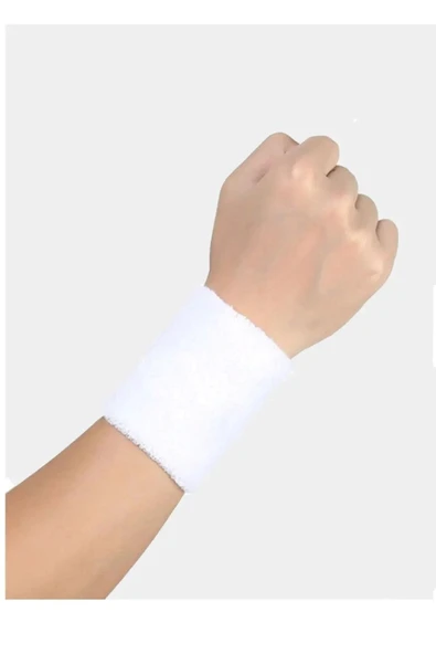 PEKİAL Ckspor 1 Adet Sporcu Havlu El Bilekliği Futbol Basketbol Tenis Ter Için Bileklik  Beyaz
