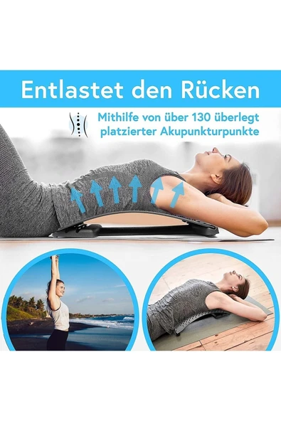 MONARK Mekanizmalı Bel Ve Sırt Masaj Egzersiz Aleti Dik Duruş Kamburluk Önleyici Sırt Masajı Esneme Sedyes - 3