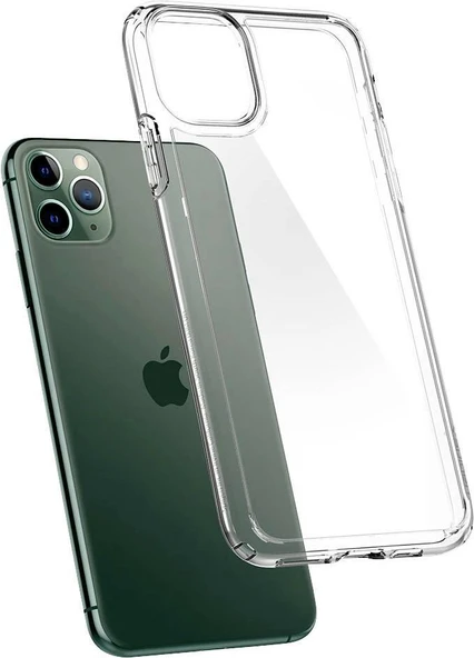 Spigen iPhone 11 Pro Max ile Uyumlu Kılıf Crystal Hybrid Crystal Clear - 3