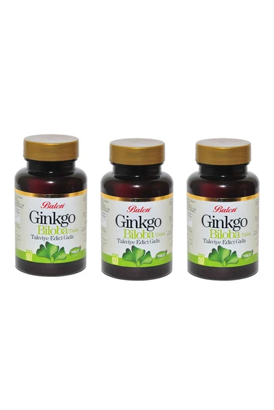 Ginko Biloba 600 Mg 60 Tablet X 3 Adet