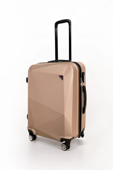Polo&Sky Elmas Model Gold Renk 3'lü Valiz Bavul Seti - 3