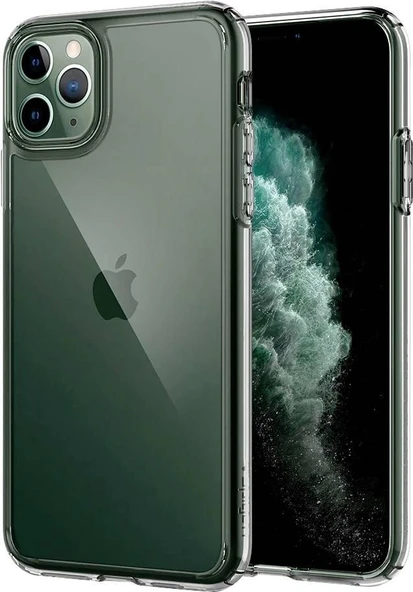 Spigen iPhone 11 Pro Max ile Uyumlu Kılıf Crystal Hybrid Crystal Clear - 2