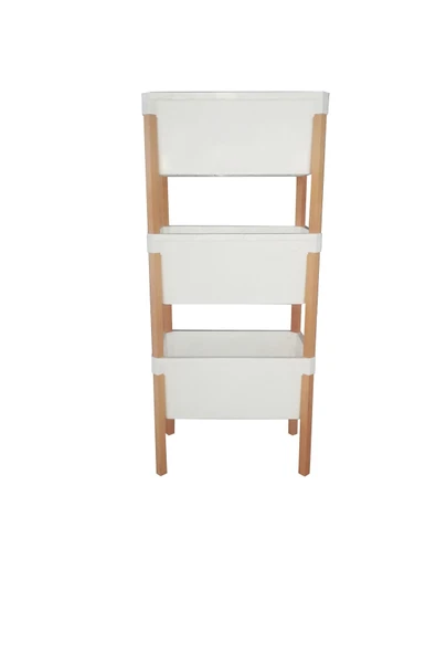 Bienwood 3'lü Çok Amaçlı Dolap ( Kiler Dolabı + Oyuncak Dolabı + Balkon Dolabı Olarak Çok Amaçlı ) - 6
