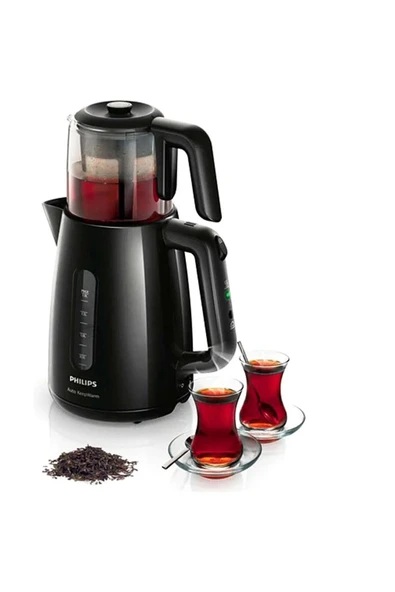 Philips PHİLİPS HD 7301 ÇAY MAKİNESİ CAM DEMLİKLİ 1700 W ÇAYDANLIK ÇAYCI KETTLE