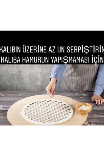VİP AHMET Pratik Mantı Kalıbı Tek Seferde 200 Adet Mantı Kesme Aparatı - 2