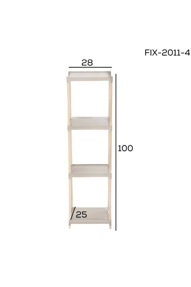 FixWood Çok Amaçli 4 Katli raf - 6