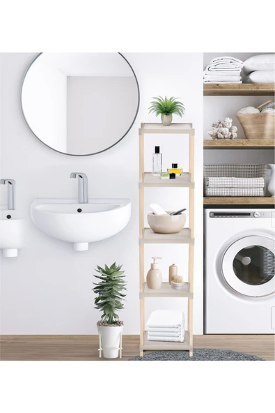 FixWood Çok Amaçlı Raf 5 Katlı - 3