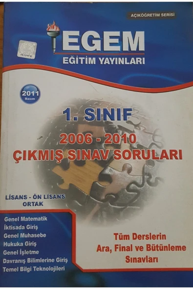 1. Sınıf 2006-2010 Çıkmış Sınav Soruları