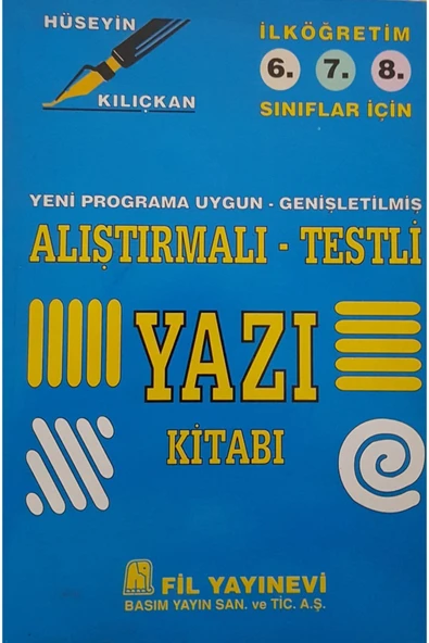 Alıştırmalı Testli Yazı Kitabı
