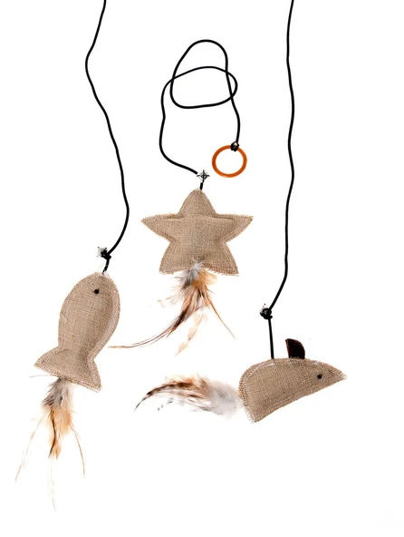 Karlıe Tüylü Ve İpli Kedi Oyuncağı 10 Cm ürün görseli