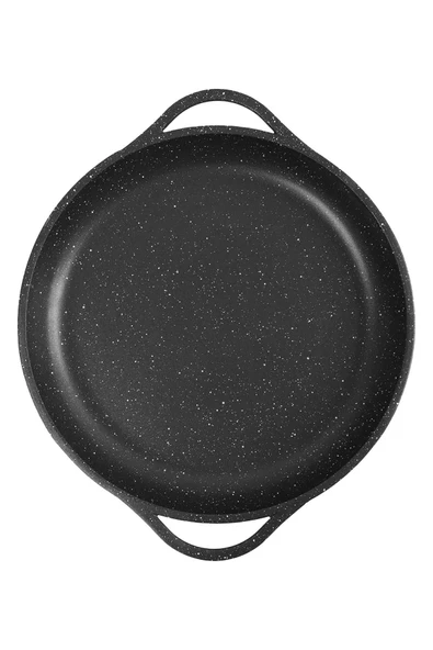 Granit Döküm Kavurma Saç Tavası Balık Tavası, Kavurma Ve Bazlama Tavası Siyah 36 cm, Spatula Hediye - 5