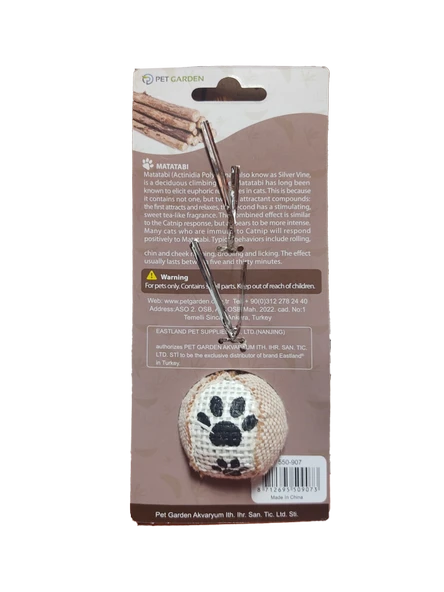 Eastland Matatabi Tüylü Toplu Kedi Oyuncağı 9 Cm - Resim 2